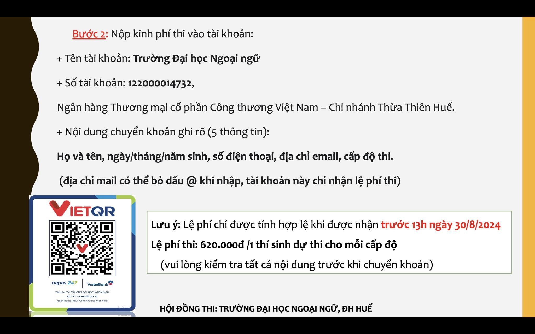 Đăng ký thi JLPT 12/2024 tại Huế