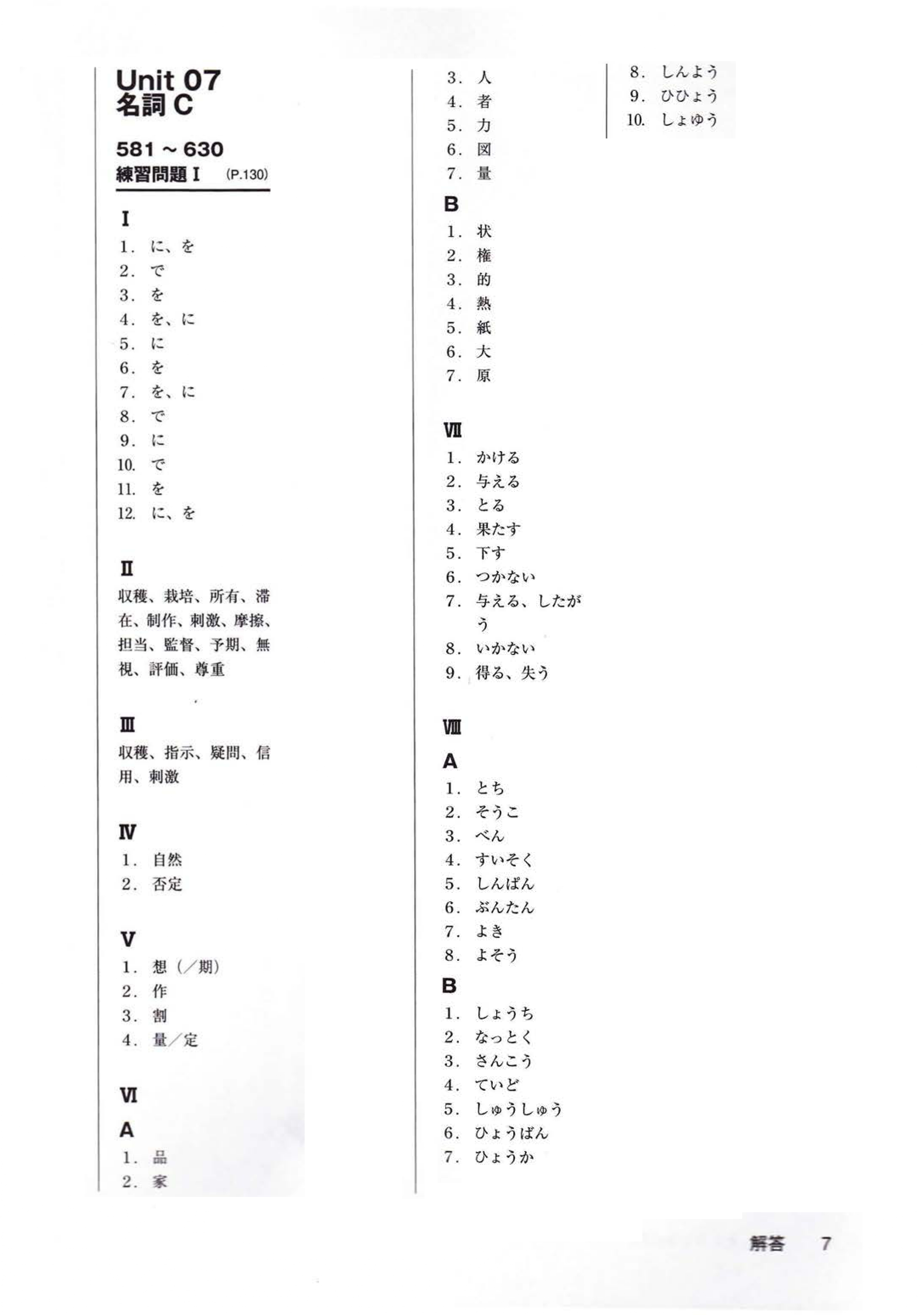 Đáp án đề thi jlpt 7/2024 N3