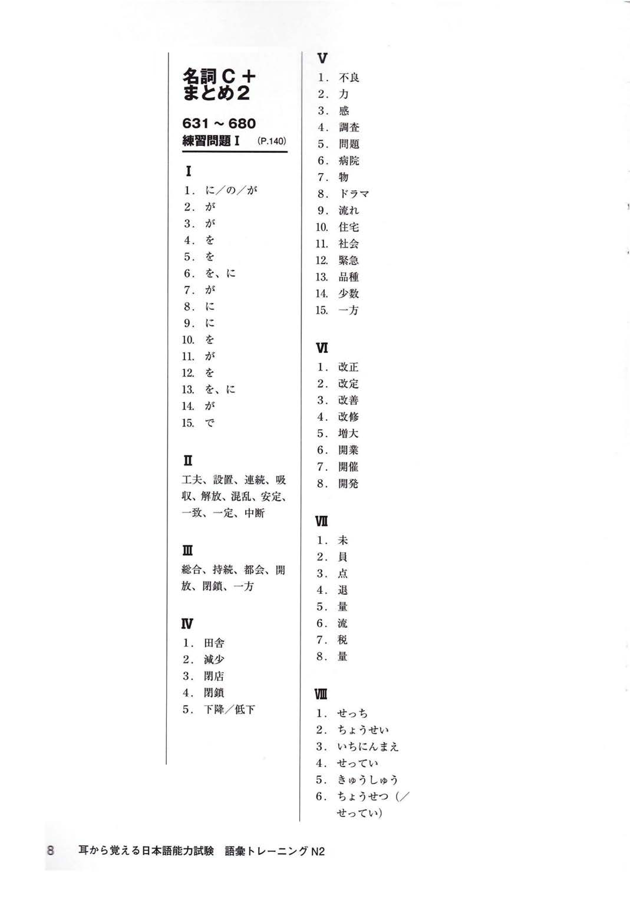 Đáp án đề thi jlpt 7/2024 N3